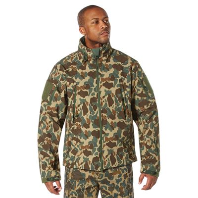 Giacca TACTICAL con cappuccio softshell FRED BEAR CAMO