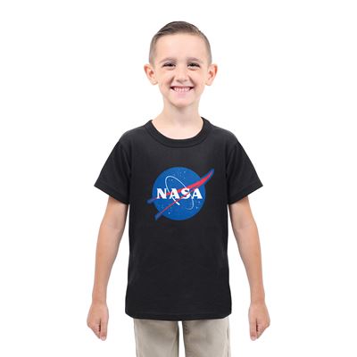 Maglietta per bambini con logo NASA NERO ROTHCO 1918 2