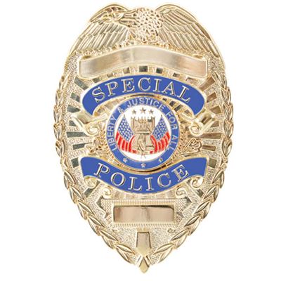 Distintivo DELUXE SPECIAL POLICE ORO