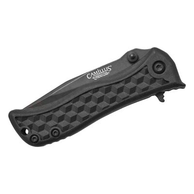 Coltello pieghevole ERUPT lama liscia NERO CAMILLUS 19278 3