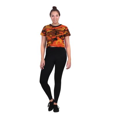 Maglietta corta da donna CROP URBAN CAMO ORANGE ROTHCO 1942 2