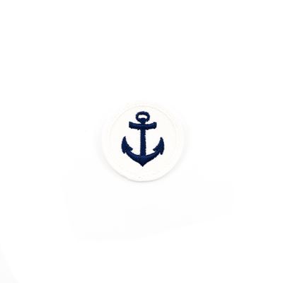 Distintivo delle unità navali NVA cerchio con ancora BIANCO