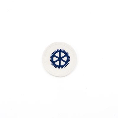 Distintivo delle unità navali NVA cerchio ruota dentata BIANCO
