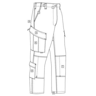 Pantaloni tattici ACU rip-stop ACU DIGITAL TRU-SPEC 19510 2