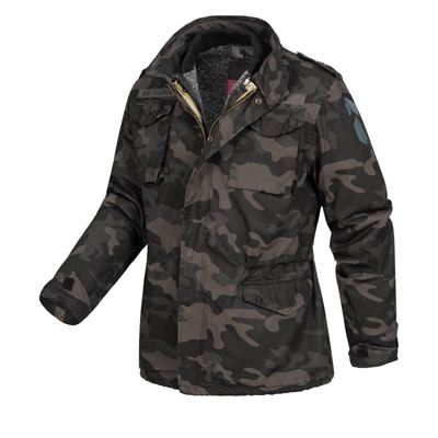 Giacca US M65 REGIMENT con imbottitura BLACK CAMO
