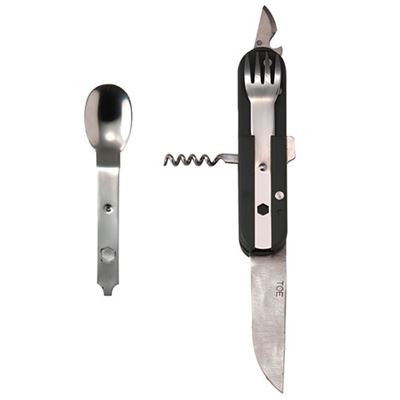 Posate KOMBI 5v1 con custodia NERO