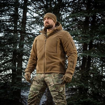 Giacca in pile con cappuccio Windblock DIVISION Gen.II COYOTE M-TAC 20413017 19