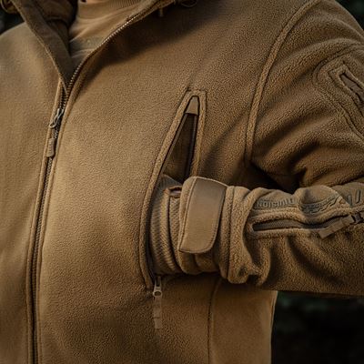 Giacca in pile con cappuccio Windblock DIVISION Gen.II COYOTE M-TAC 20413017 16