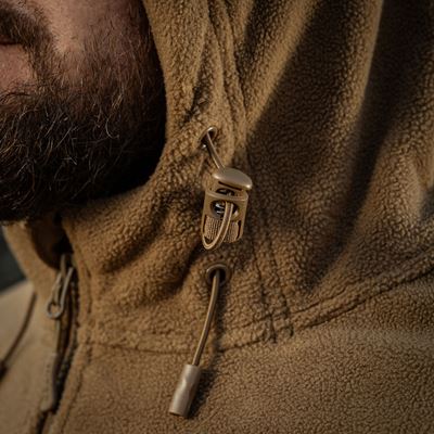 Giacca in pile con cappuccio Windblock DIVISION Gen.II COYOTE M-TAC 20413017 6