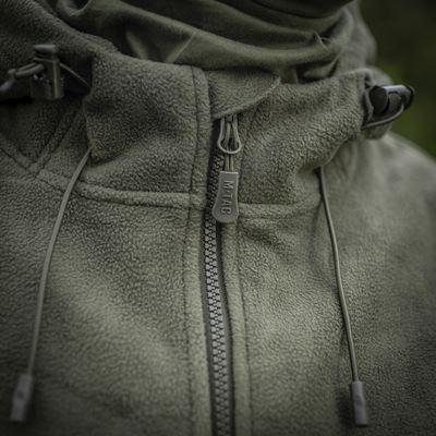 Giacca in pile con cappuccio Windblock DIVISION Gen.II VERDE M-TAC 20413062 20