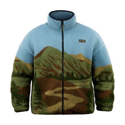 Felpa con zip in pile SHERPA con motivo CARPATI M-TAC 20564001 2