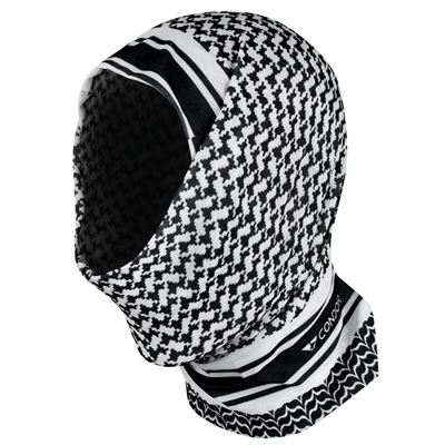 Sciarpa MULTI-WRAP multifunzionale SHEMAGH BIANCO E NERO