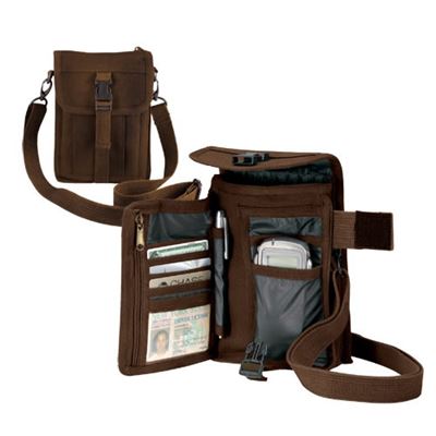 Borsa a tracolla da viaggio VENTURER MARRONE