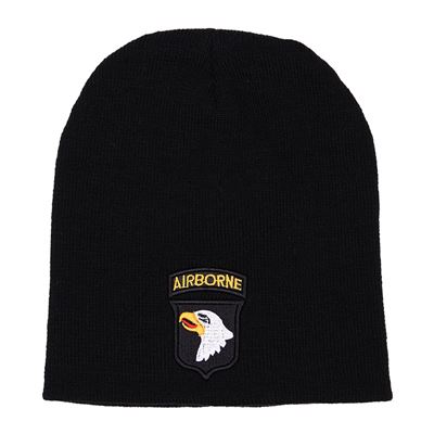 Cappello 101st AIRBORNE lavorato a maglia NERO FOSTEX 214141BLK 2