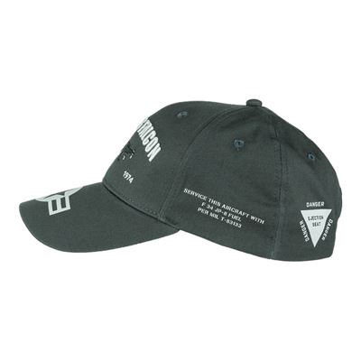 Cappellino da baseball F-16 FALCON GRIGIO FOSTEX 215066 5