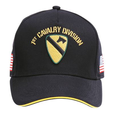 Cappellino da baseball US CAVALRY WWII 3D NERO FOSTEX 215094BLK 3