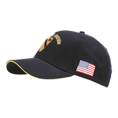 Cappellino da baseball US CAVALRY WWII 3D NERO