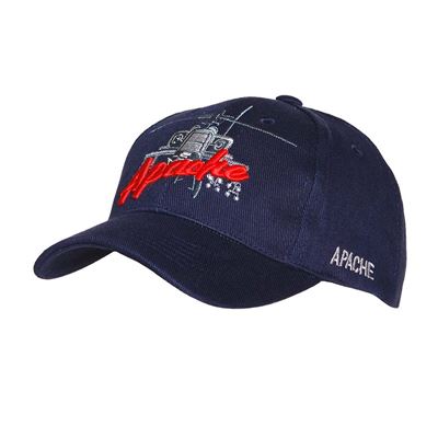 Cappellino da baseball elicottero APACHE BLU