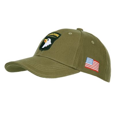 Cappellino da baseball 101st AIRBORNE VERDE