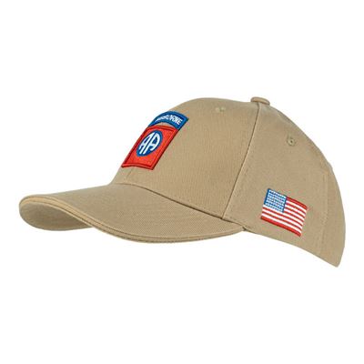 Cappellino da baseball 82nd AIRBORNE KHAKI