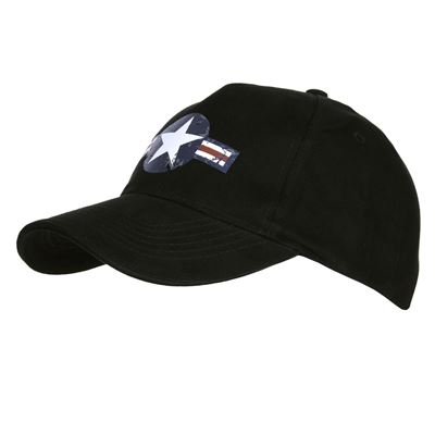 Cappellino da baseball USAF WWII NERO