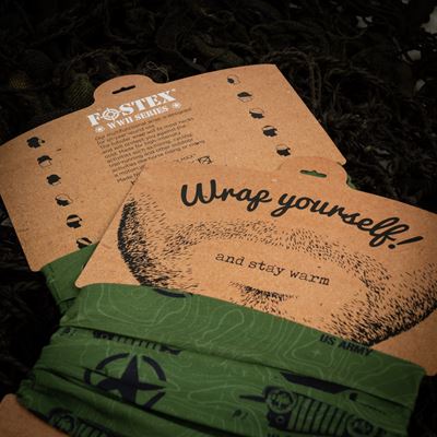 Sciarpa multifunzionale US ARMY WILLYS Coolmax VERDE FOSTEX 219342 4