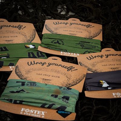 Sciarpa multifunzionale D-DAY SCREAMING EAGLES Coolmax VERDE FOSTEX 219352 3