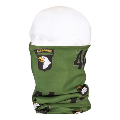 Sciarpa multifunzionale D-DAY SCREAMING EAGLES Coolmax VERDE