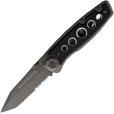 Coltello pieghevole PARFIVE lama tanto lama combinata NERO