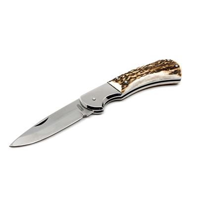 Coltello pieghevole SAVAGE HABLOCK INOX con sicura, impugnatura in CORNO MIKOV 220-XP-1 8