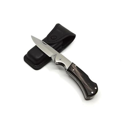 Coltello pieghevole SAVAGE HABLOCK INOX con sicura, impugnatura in CORNO DI BUFALO MIKOV 220-XR-1 3