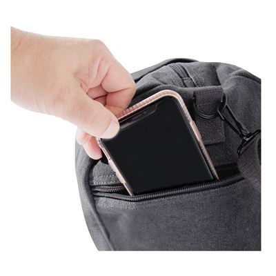 Borsa a tracolla VÁLEC 48 x 23 cm in cotone CHARCOAL ROTHCO 22210 2