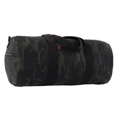Borsa a tracolla VÁLEC 48 x 23 cm in cotone MIDNIGHT BLACK CAMO