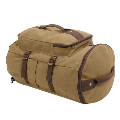 Borsa/zaino/sacca CONVERTIBLE 19" in tela MARRONE ROTHCO 2225 2