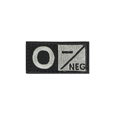 Toppa gruppo sanguigno 0 NEG VELCRO FOLIAGE