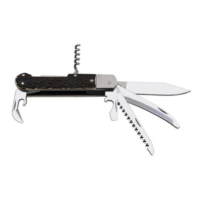 Coltello pieghevole 6 KP con imitazione corno INOX con sicura, impugnatura in PLASTICA MIKOV 232-XH-6 KP 2