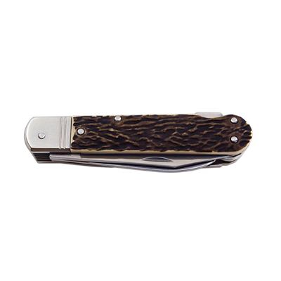 Coltello pieghevole 6 KP con imitazione corno INOX con sicura, impugnatura in PLASTICA MIKOV 232-XH-6 KP 4
