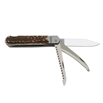 Coltello da caccia FIXIR con chiusura di sicurezza e impugnatura in CORNO DI CERVO MIKOV 232-XP-3-KP 6