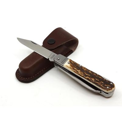 Coltello da caccia pieghevole FIXIR 4V/KP con sicura, impugnatura JELENÍ PAROH MIKOV 232-XP-4V-KP 3
