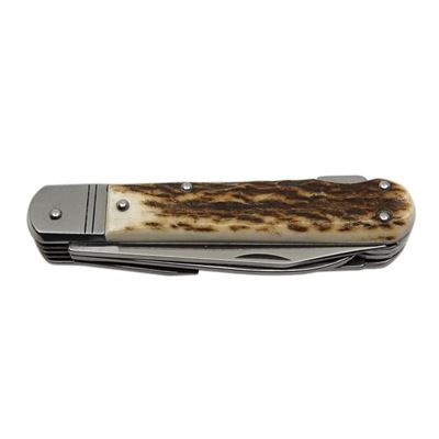 Coltello da caccia pieghevole FIXIR 6 KP con sicura, impugnatura in CORNO DI CERVO MIKOV 232-XP-6V-KP 5