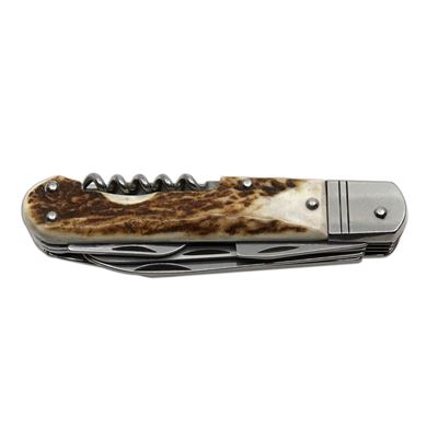 Coltello da caccia pieghevole FIXIR 6 KP con sicura, impugnatura in CORNO DI CERVO MIKOV 232-XP-6V-KP 4