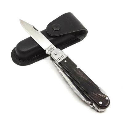 Coltello pieghevole INOX 6 KP con sicura, impugnatura in CORNO DI BUFALO MIKOV 232-XR-6-KP 2