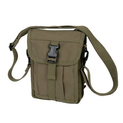 Borsa a tracolla VENTURER in tela VERDE