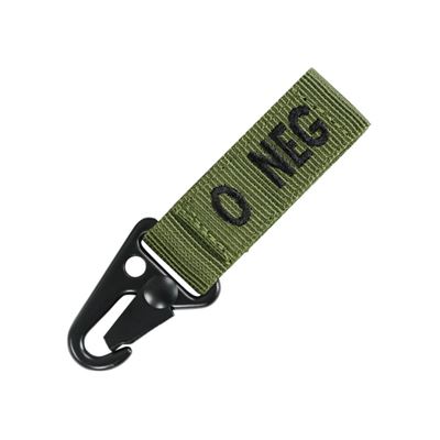 Portachiavi 0 NEG VERDE