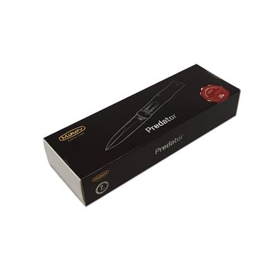 Coltello a scatto in ACCIAIO DAMASCATO con impugnatura in PALISANDRO o NOCE TURCO MIKOV 241-DD-1-KP 3