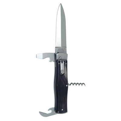 Coltello a scatto 4/KP INOX impugnatura CORNO DI BUFALO