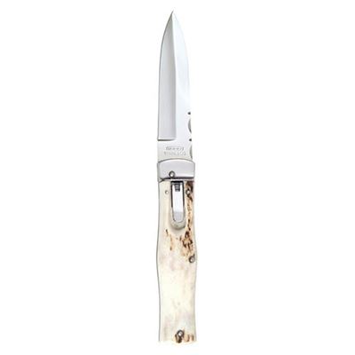 Coltello a scatto WILDCAT RWL 34 ACCIAIO impugnatura CORNO DI CERVO