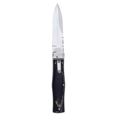 Coltello a scatto WILDCAT RWL 34 ACCIAIO impugnatura CORNO DI BUFALO
