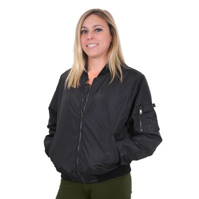 Giacca bomber da donna MA1 FLIGHT NERA ROTHCO 2410 2