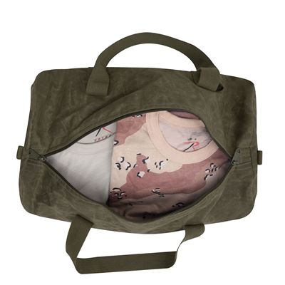 Borsa a tracolla WAXED DUFFLE BAG VERDE ROTHCO 2416OD 3